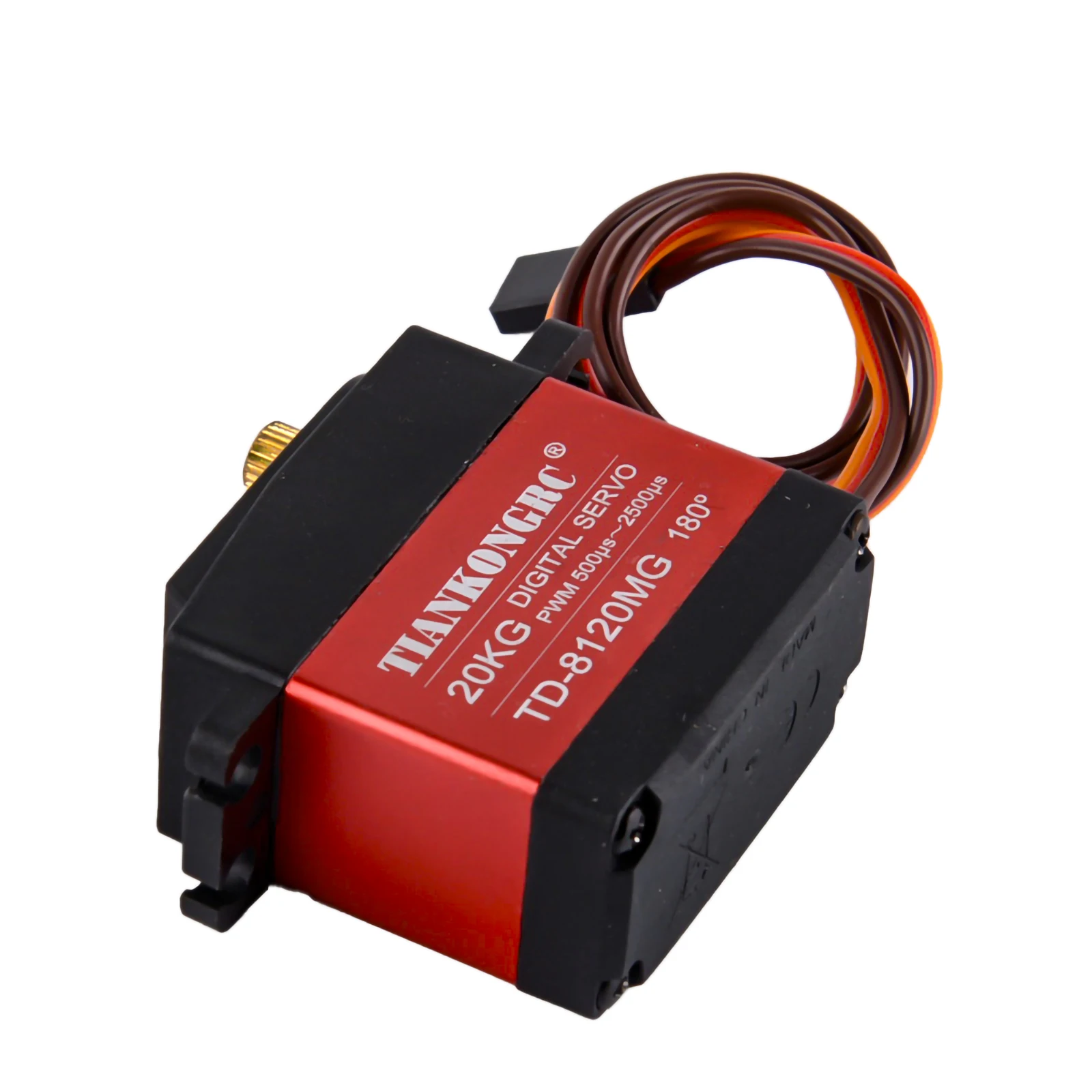 Servomotor Digital Micro TD-8120MG, engranaje de Metal de alto Torque, 20kg, para Arduino RC, coche, helicóptero, Robot, DIY, impermeable, 4 Uds.