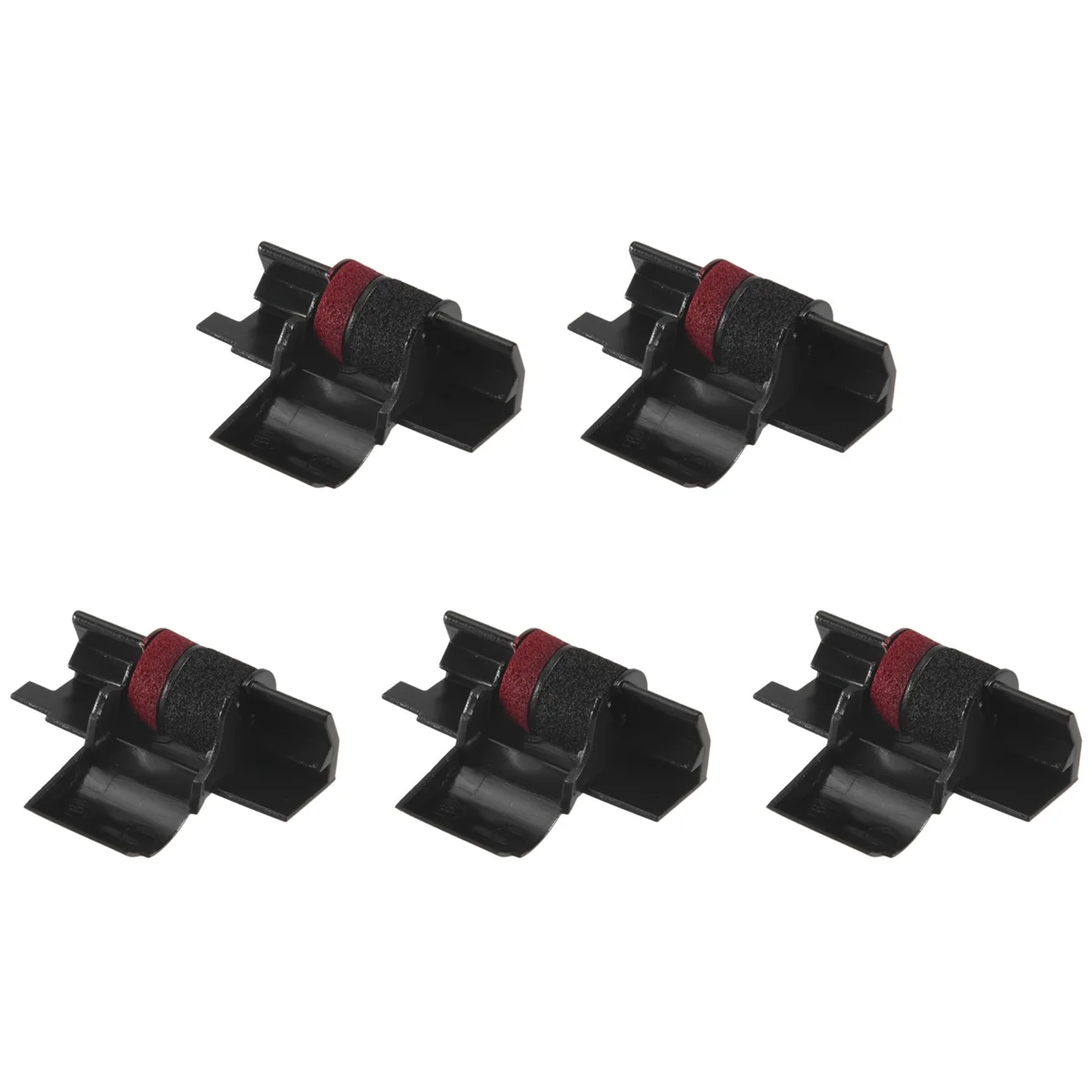 B13CIR-40T (5 Pack) Compatible Calculator Printer Ribbons Ink Roller - Black & Red