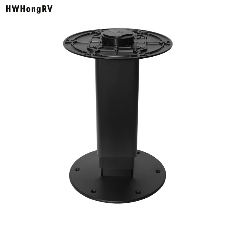 قاعدة طاولة تلسكوبية RV شديدة التحمل مع مصعد غاز، تركيب قاعدة أرجل طاولة من الألومنيوم على شكل تاتامي هوائي قابل للتعديل #4
