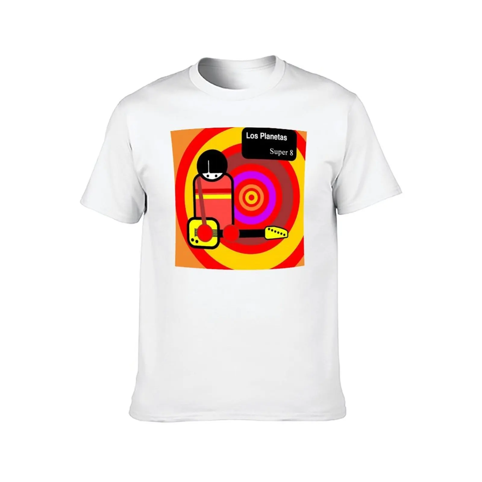 Los Planetas - Super 8 album 1994 T-Shirt man t shirt designer cotton tshirt 100% T-Shirt