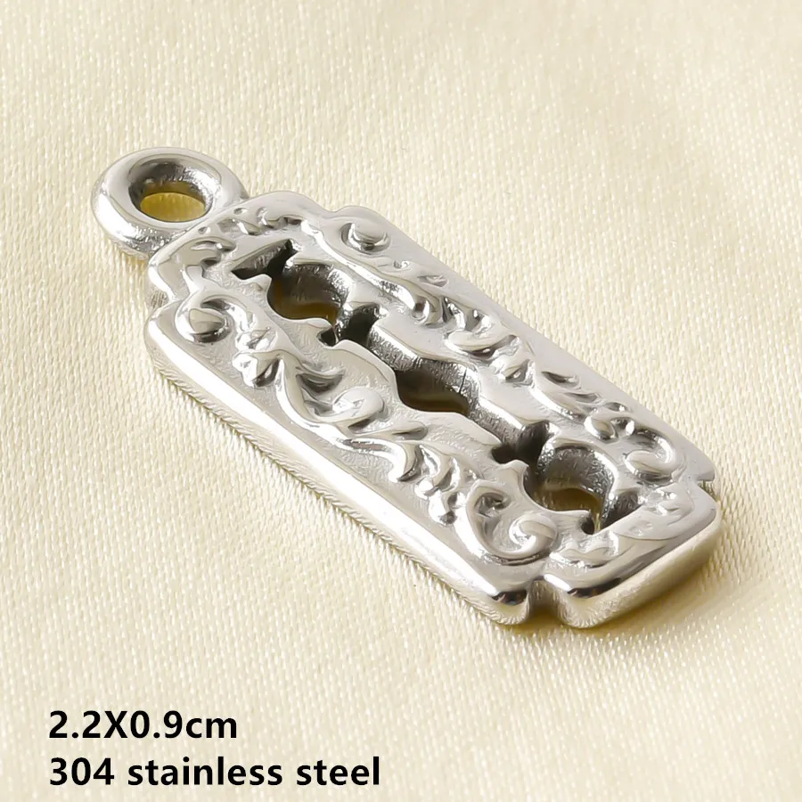 5 Stück Edelstahl-Kamm- und Scherenanhänger für Schmuckherstellung, anlaufgeschützt, DIY-Metallanhänger für Ohrringe und Taschen-Dekoration – Detail 17