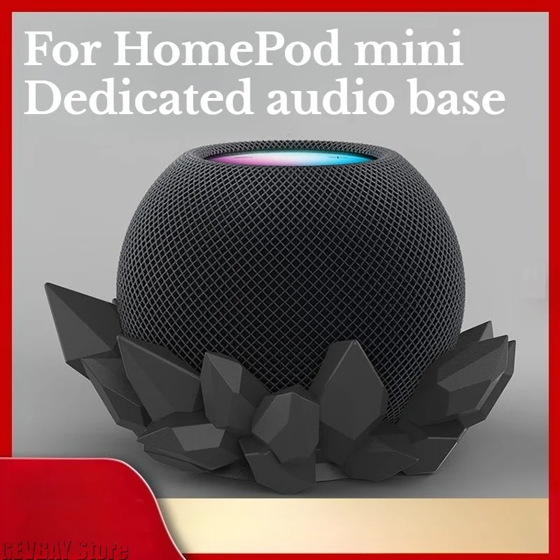 Speaker Bracket Base for Apple Dedicated Audio Dock for Homepod Mini 3D Resin Printing Volcanic Rock Design Pedestal Accessories