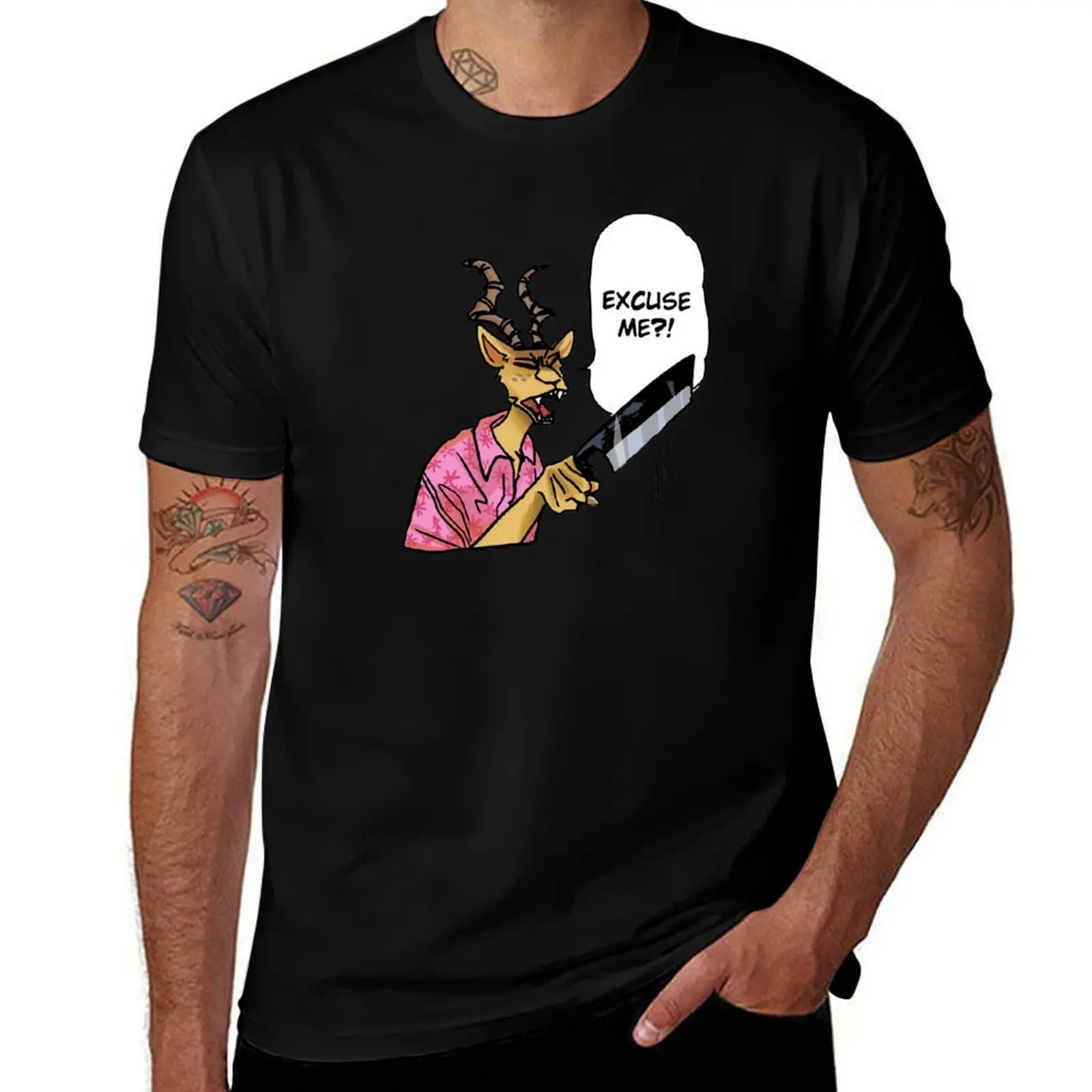 BEASTARS! MELON EXCUSE ME?! T-Shirt Work Wear Short Sleeve T-Shirt