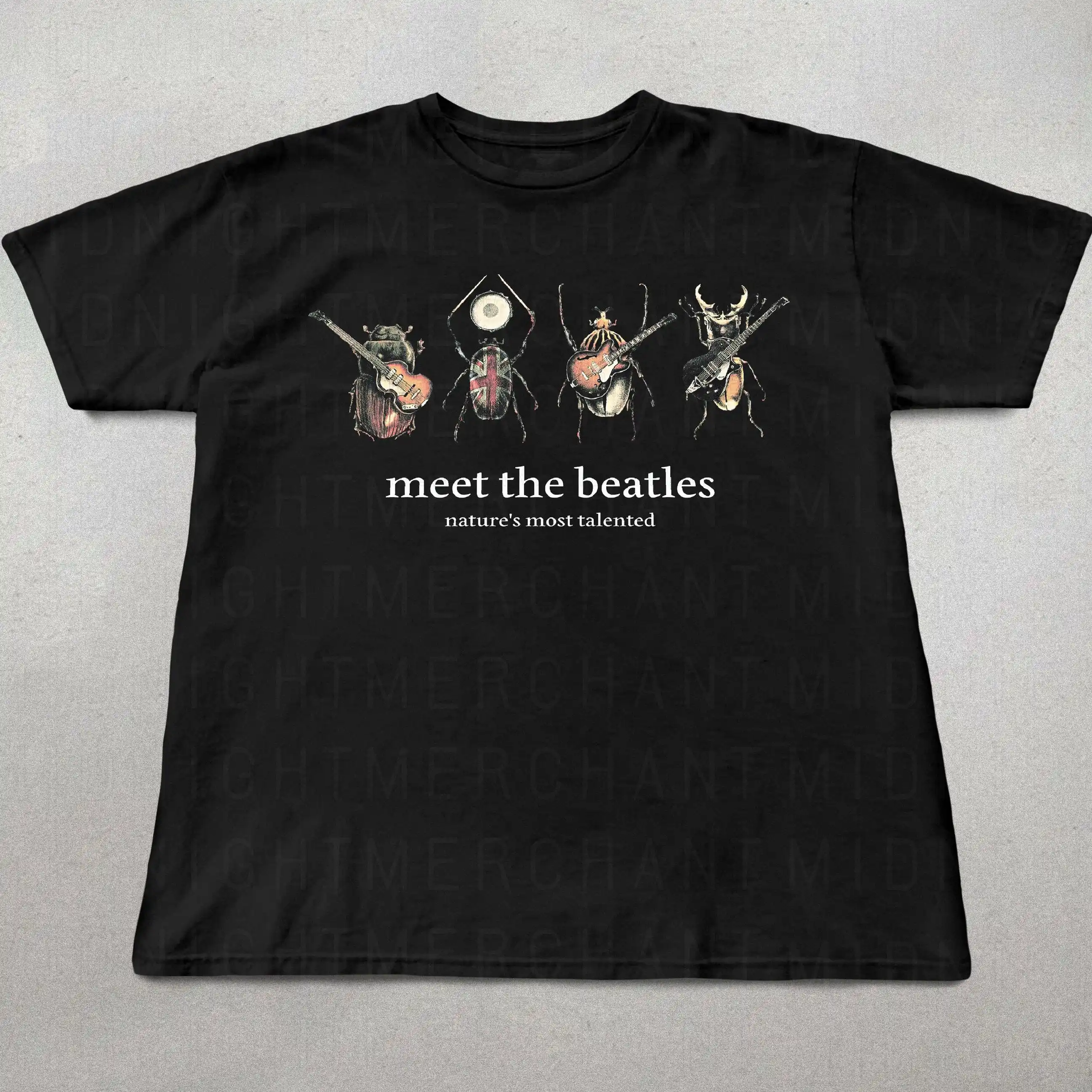 The Beatles Parody Graphic T‑Shirt, Men Women O‑Neck Short‑Sleeve Vintage Style Band Tee, Gift For Rock Music Fan Streetwear Top