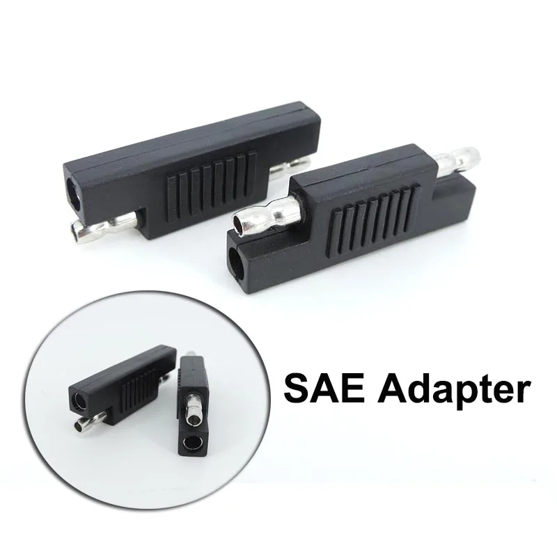 12/24V Solar Panel SAE male head Polarity Reverse Adapter Connector Battery Power Charger For Quick Disconnect Cable  A7