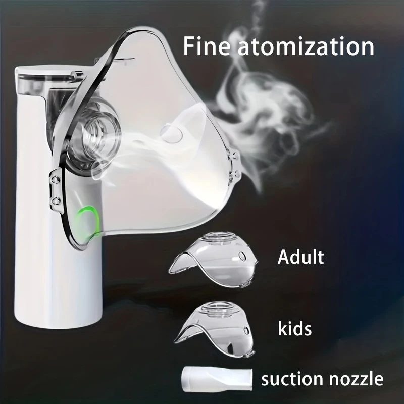 Quiet Inhaler Asthma Portable Medical Nebulizer Inhlaer Mini Ultrasonic Vibrating Mesh Nebulizer For Kids Adults Health Care