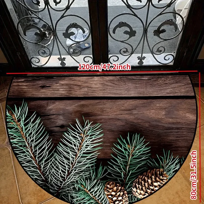 Modern Gold Star Half Round Doormat Shining Semicircle Carpet For Luxury Living Room Office Bedroom Front Door Welcome Floor Mat