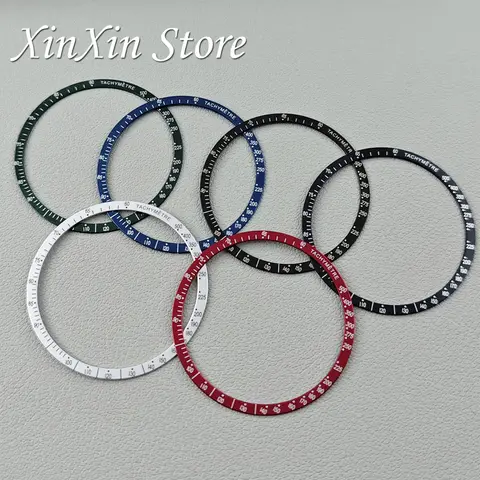 38.5mm Chronograph High Quality 38.5mm*34mm Aluminum Bezel Insert Watch Ring for SPEEDMASTER Watch Case Watch Accessories
