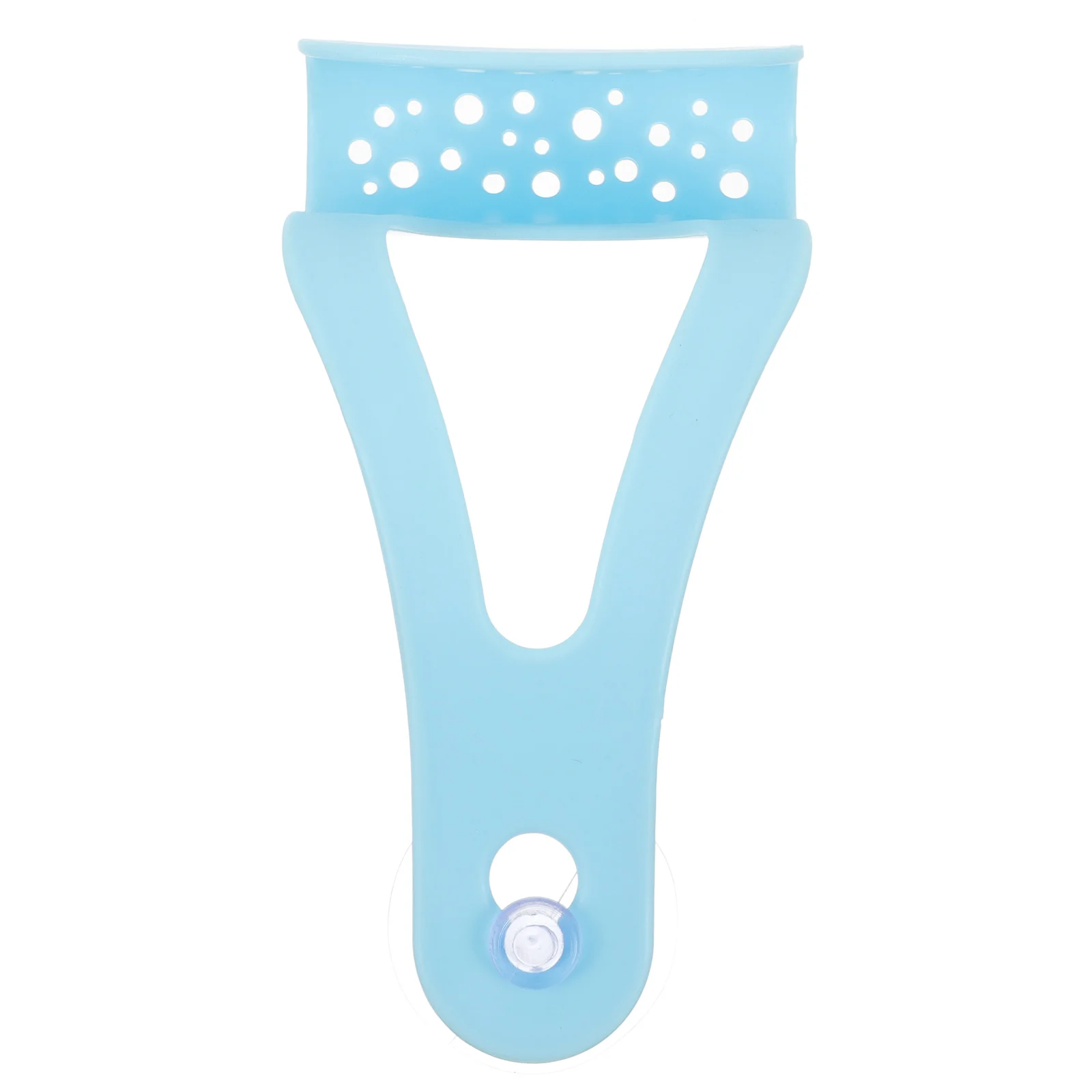 Borsa portaoggetti in spugna per lavello da cucina, ventosa in plastica, scolapiatti, supporto organizer sospeso per sapone scrubber (blu)