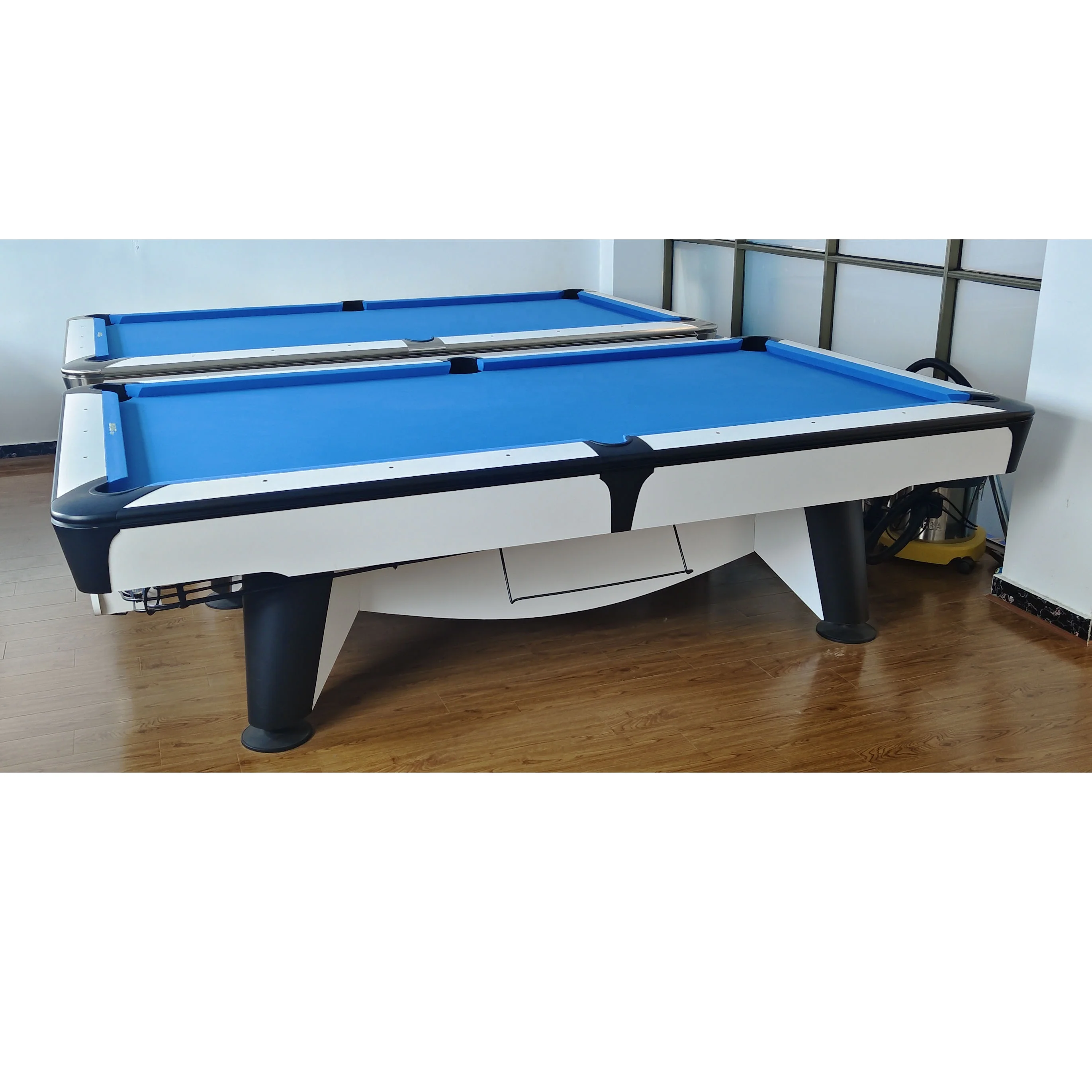 High Quality 9ft Solid Oak Wood Rubber 9 Ball Pool Table 9FT Jiujiang Slate Metal Leg Ball Return System Premium Billiard Table