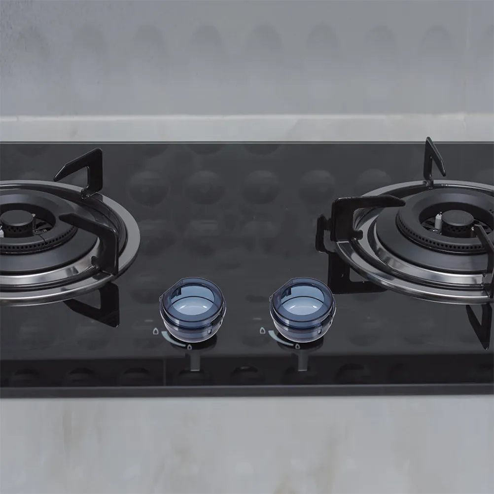 

8Pcs Gas Stove Knob Protective Covers Sturdy Plastic Safety Guard for Accidental Touch Prevention Sleek Design Stove Knob