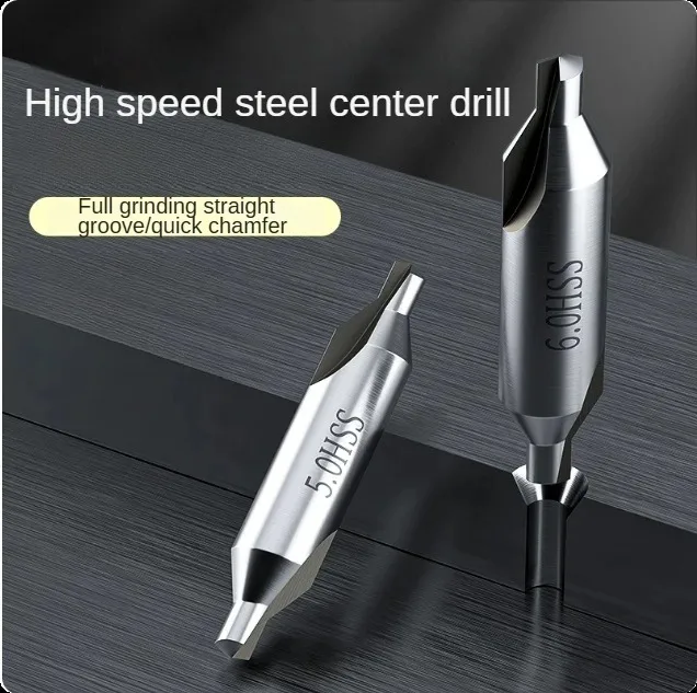 

Center Drill Bit High speed Steel M2 Material Spiral Groove Center Drill Centering Drill 60 Degree Dot Drill A-Type Center Drill