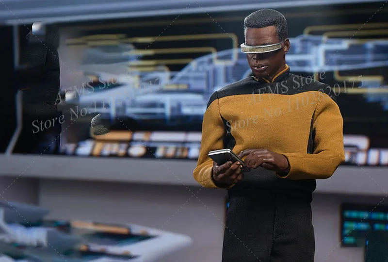 1/6 Scale Collectible Figure Geordi La Forge Commander Science Fiction Dolls Full Set 12Inch Male Soldier Action Figure Model