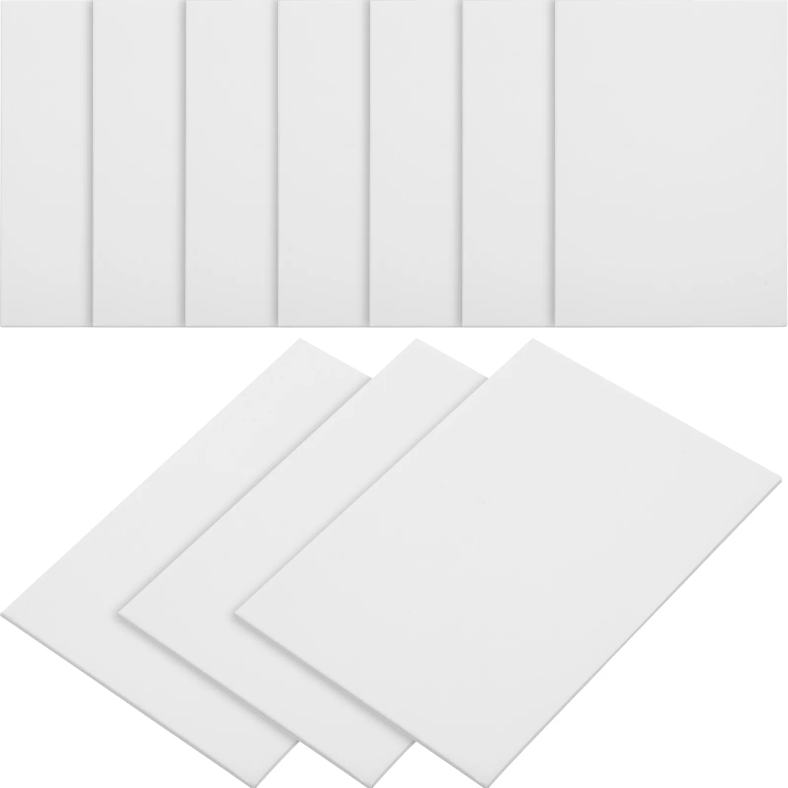 30Pcs Game Card Protectors Thick White Cardstock Blank Hard Card Stock for DIY Craft Invitations Postcards Collection Storage