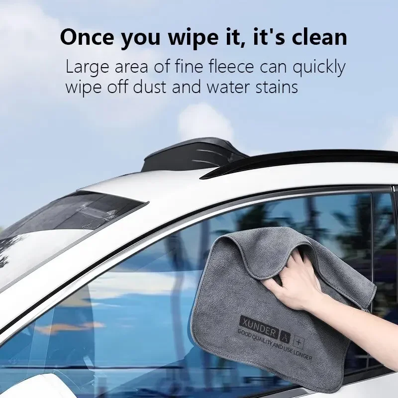 1pcs/2pcs Car Wash High End Microfiber Towel Car Cleaning Drying Cloth Hemming Car Care Cloth Detailing Wash Car Cleaning Tools