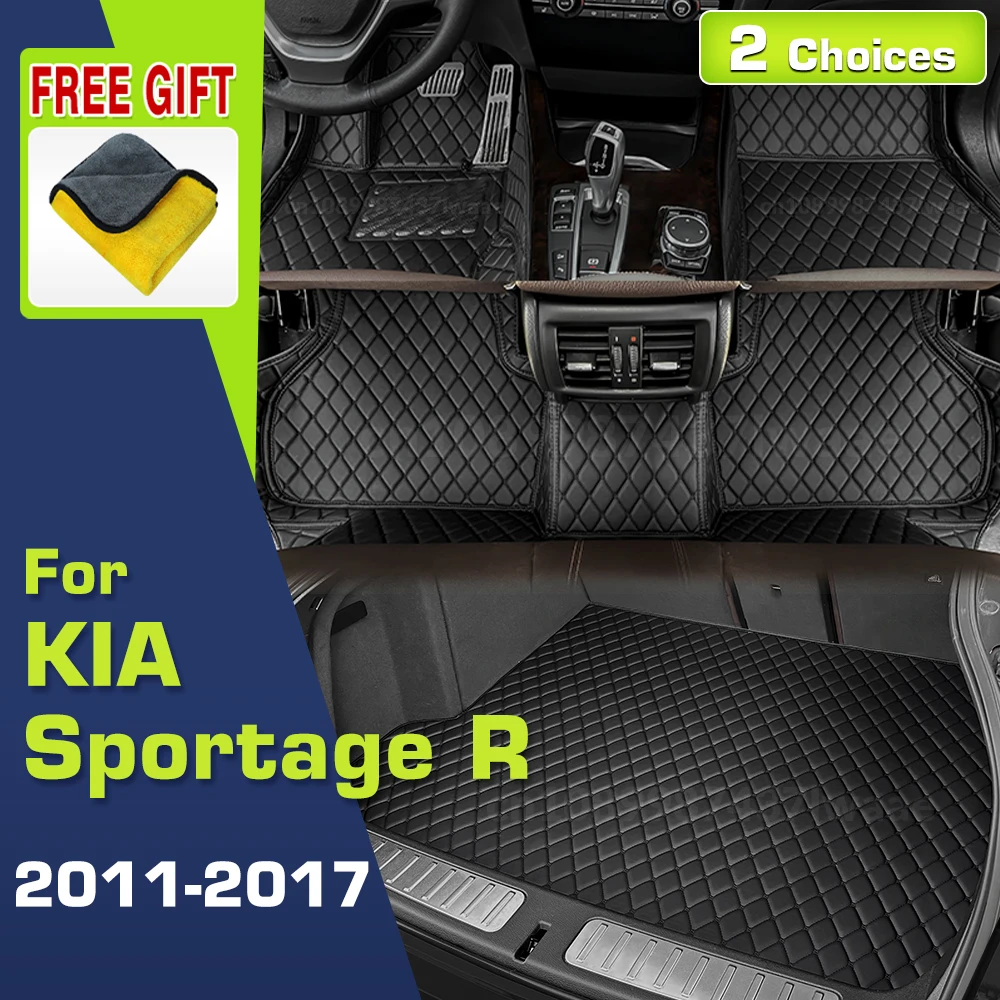 

Автомобильные коврики для Kia Sportage R 2011 2012 2013 2014 2015 2016 2017, индивидуальный коврик для багажника, автоматические подушечки для ног, аксессуары для интерьера