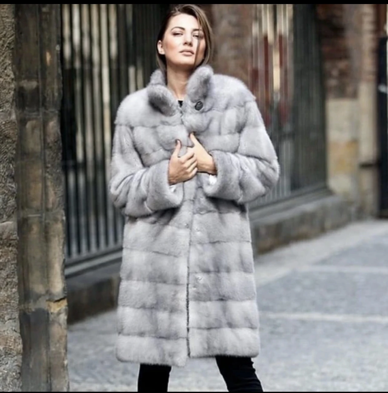 Real mink coat