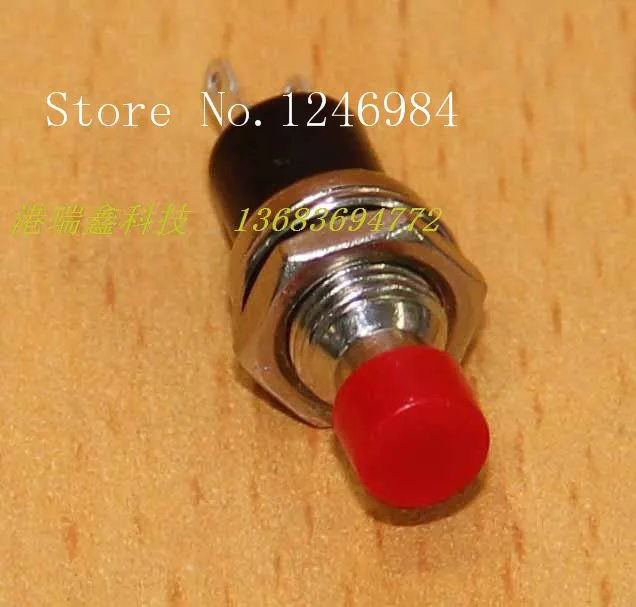 [SA]M7 electronic switch normally open round black button switch reset button without locking PB11 C02 / R--100PCS/LOT