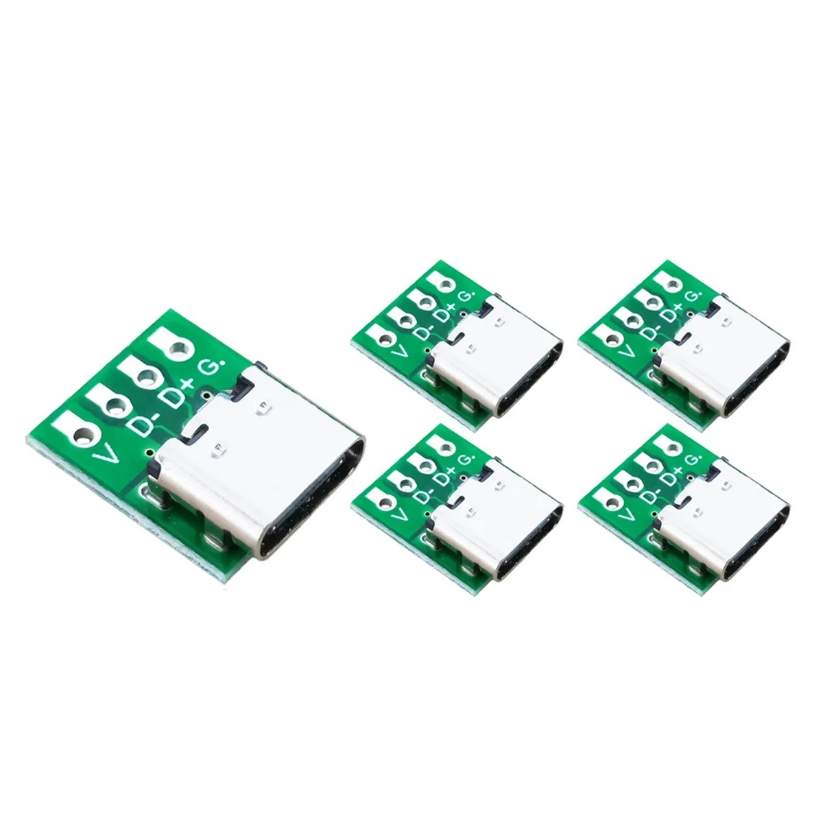 10 PCS TYPE-C USB3.1 16 Pin Female to 2.54mm Type C Connector 16P Adapter Test PCB Board Plate Socket for Data Transfer