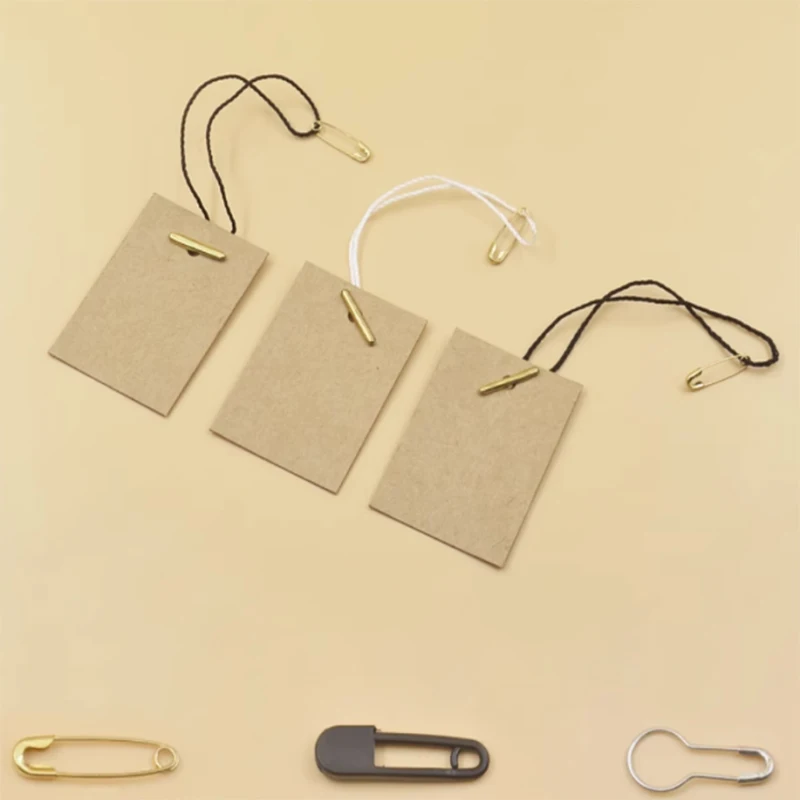 

1000PCS/LOT 4 Colors Tag Pin Metal Fastener Safety Pin Crochet Tag Garment Coat Clothes Tag Label Card DIY Clothing Kits
