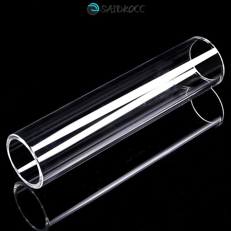 SAIDKOCC High Purity Fused Quartz Tube Heat Resistant To 1200C for Lab Industrial Furnace Custom OD ID Length