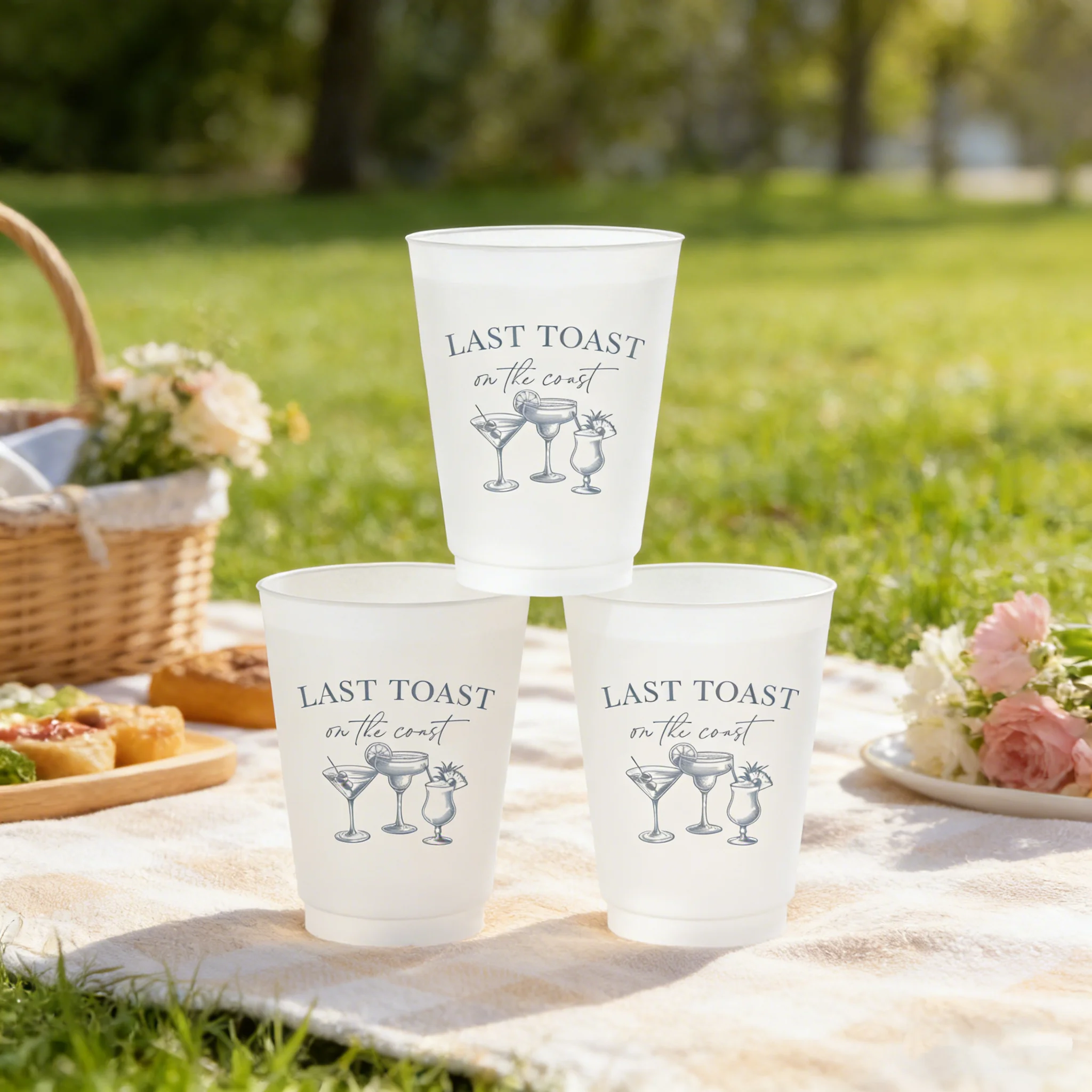 

10 шт. матовых стаканов для девичника в прибрежном стиле, тематический декор для последнего тоста на побережье, принадлежности для пляжной девичничьей вечеринки в Флориде и Мексике