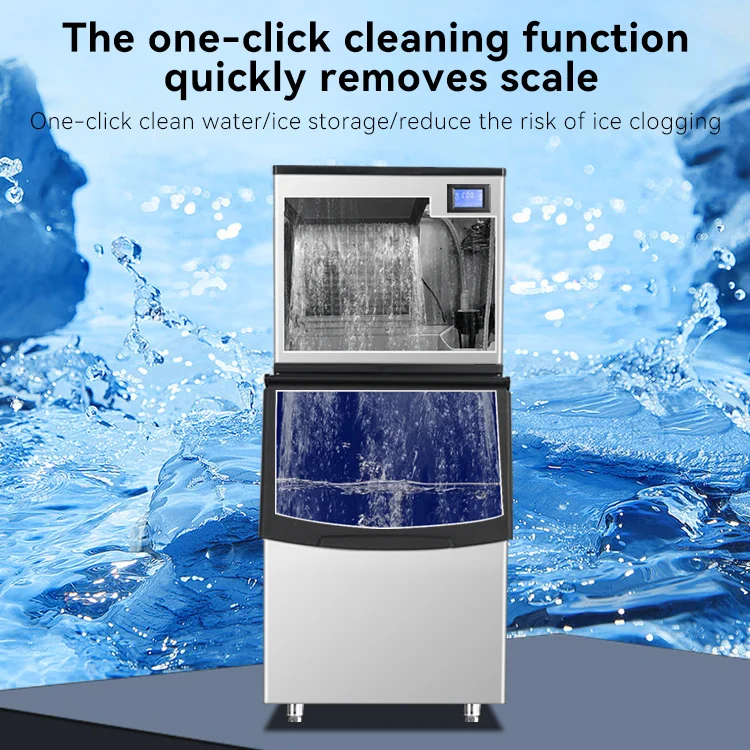 2026 New High Capacity Automatic Commercial Ice Making Machine 300kg 400kg 500kg Ice Cube Maker Machine For Business Vending