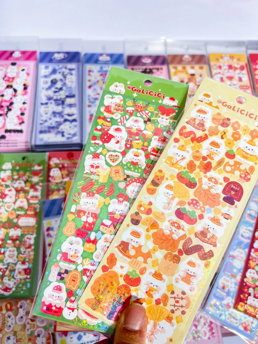 Sharkbang New 3pcs 5pcs Full Set Journal Stickers Kpop Idol Postcards Korean Junk Stickers Scrapbook Decorative Materials