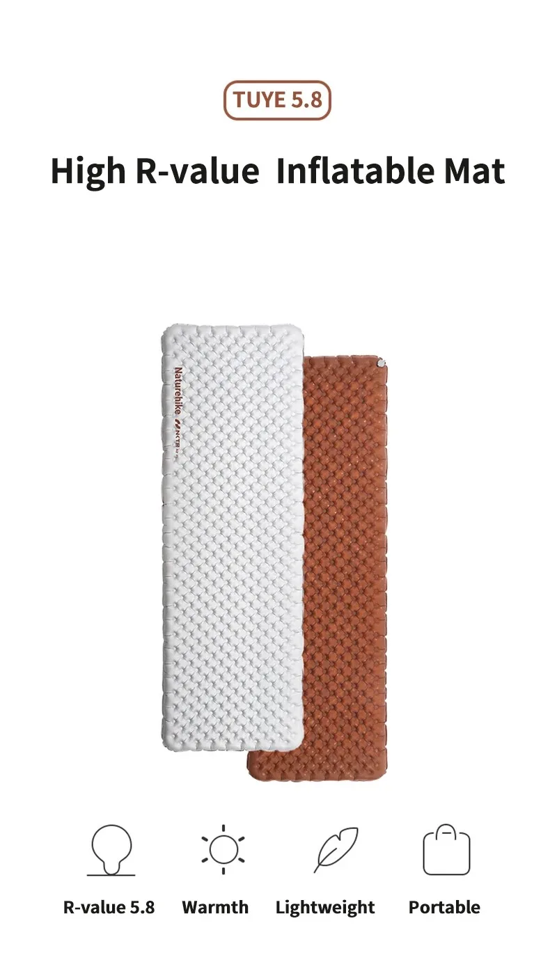 Naturehike Aufblasbare Matratze R 5,8 Outdoor Tragbare Faltbare Zelt Schlafen Einzel Pad Ultraleicht Wandern Reisen Camping Matte – Detail 15
