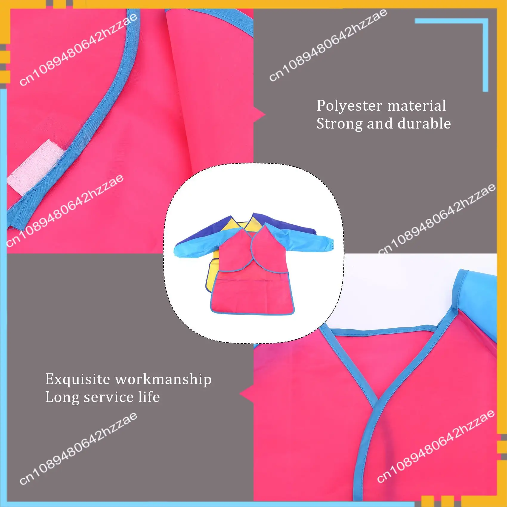 

Best Pack Of 2 Kids Art Smocks, Children Waterproof Artist Painting Aprons Long Sleeve With 3 Pockets For Age 2-6 Years