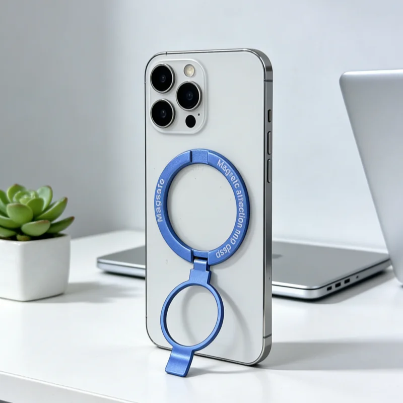 Magnetic Ring Phone Holder For MagSafe Portable Mobile Phone Magnet Foldable Bracket Removable Grip Stand for iPhone Support
