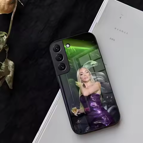 Singer B- Bad G-Gyal LA JOIA Phone Case Glass For Samsung Galaxy S21 S25 S22 S20 S24 S23 Ultra Fe Plus A16 A34 A54 A24 Coque