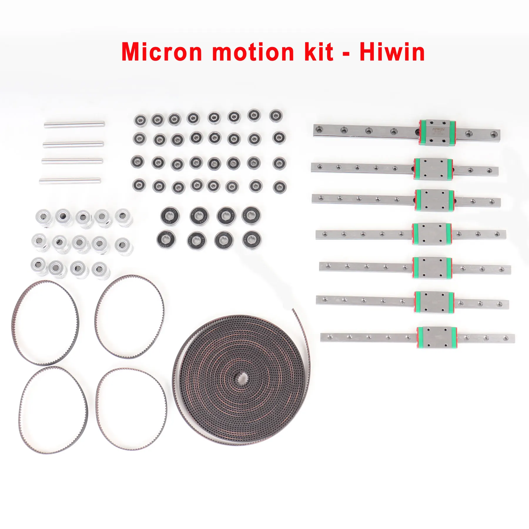 Blurolls Voron Micron+ Motion Kit D Shaft 5x50 625 Bearing 188 Gate-s Belt 2GT-5-6mm Open Hiwin Linear Guide Voron Micron 180