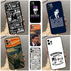 Michael Scott The Office Case For iPhone 14 15 16 Pro Max 11 13 12 Mini X XR XS Plus Soft Cover Shell