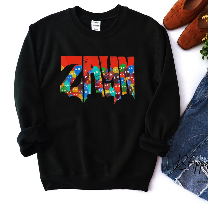 Zayn Malik Winter Fahion Harajuku Fans Tops Crewneck Sweatshirt Women Long Sleeve Pullover Hoodie Streetwear Tops