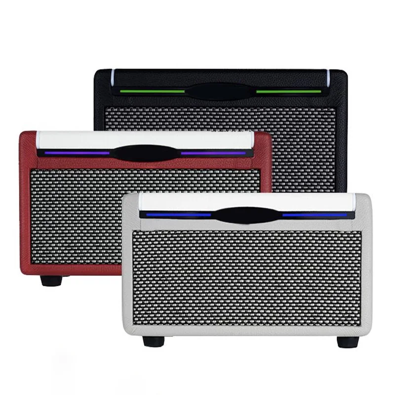 

10 Вт умный гитарный усилитель полносторонний стерео Bluetooth беспроводной динамик 52 модели 80s циклическая станция 3000 мАч аккумулятор для электрогитары