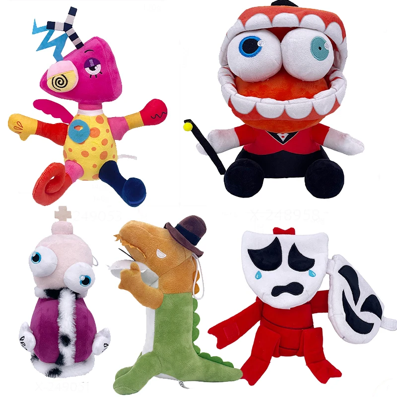 The Amazing Digital Circus Pomni Jax Plush Toy Anime Cute Theater Rabbit Doll StuffedCartoon Clown Christmas Kids Gifts