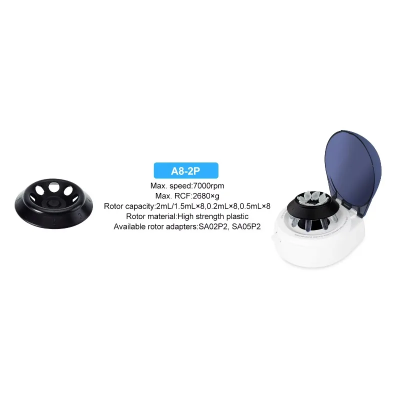 เครื่องหมุนเหวี่ยงทางการแพทย์ความเร็วสูงแบบไร้แปรงถ่าน Mini 7K สำหรับโรงเรียนและห้องปฏิบัติการ