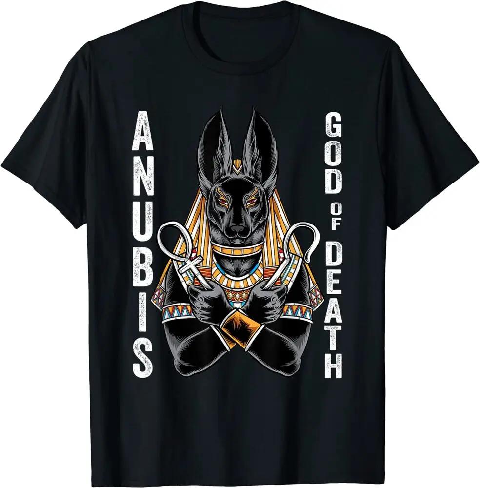 Anubis God Of Death Egyptian T-Shirt Unisex T-shirts For Men Women Summer Tees Cotton Luxury Brand Vintage Oversized