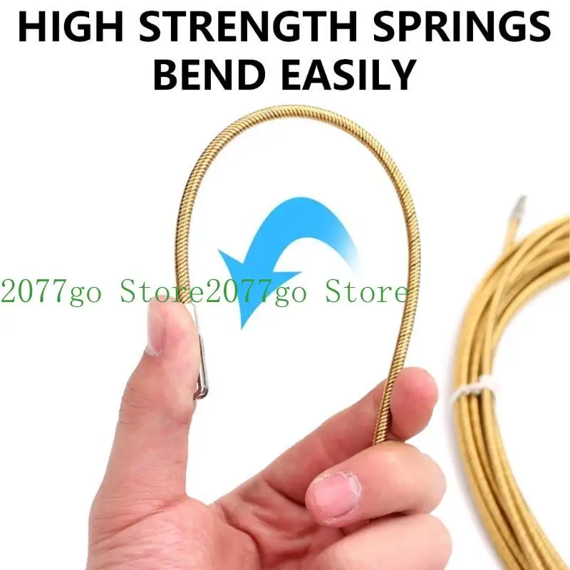 Y1UD Wire Threading Device Gadget with Tie Wrap Spring Mechanism Round Head