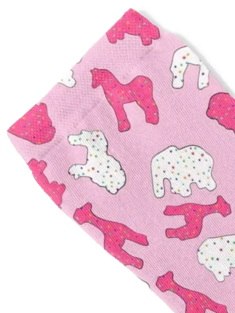 Frosted Circus Animal Cookie Print Socks short floor gift floral Socks Girl Men's