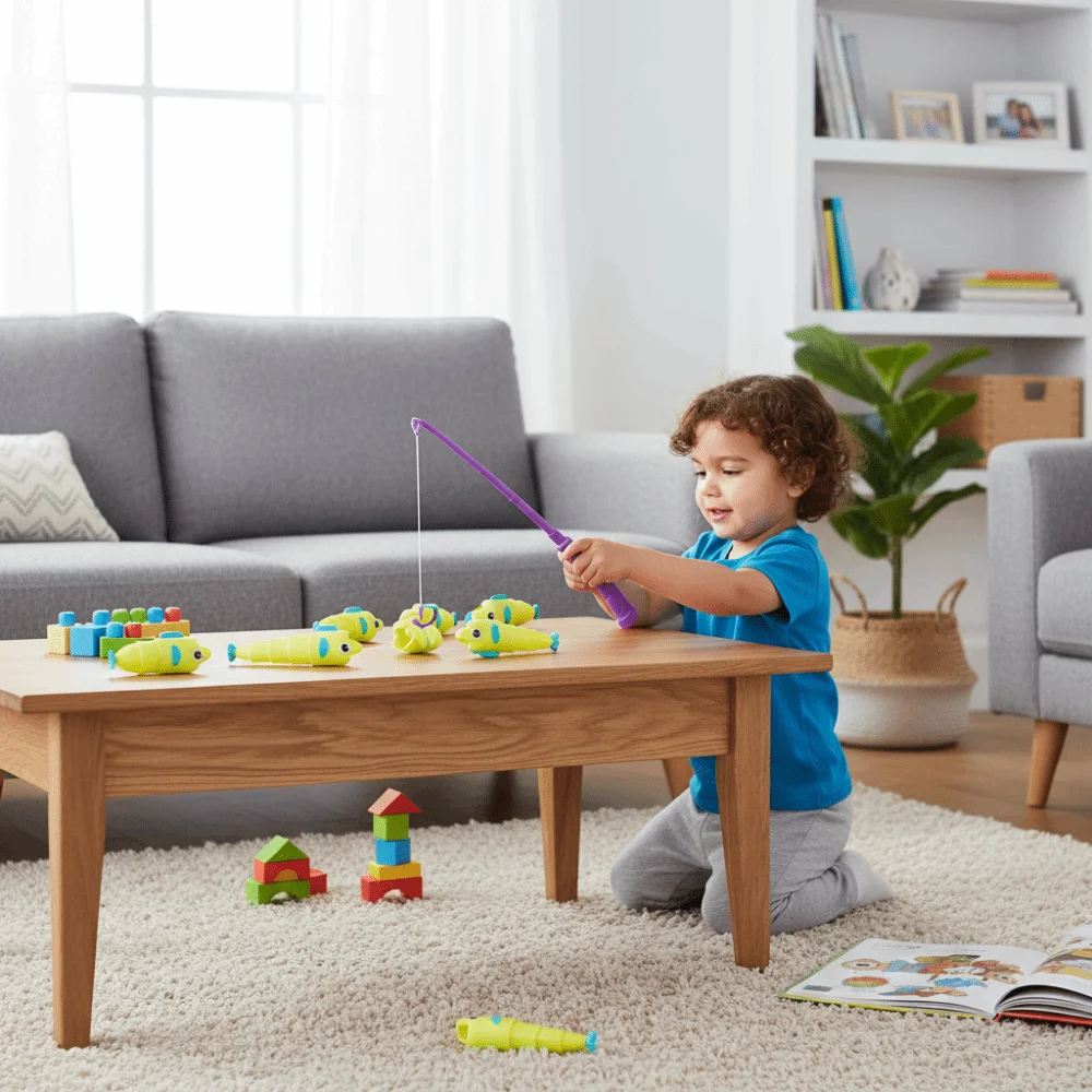 Magnetische babyvisspellen Hengel Visserijschotel Elektrisch visspeelgoedset Vroeg educatief Gemakkelijk magnetisch visspel Speelgoed