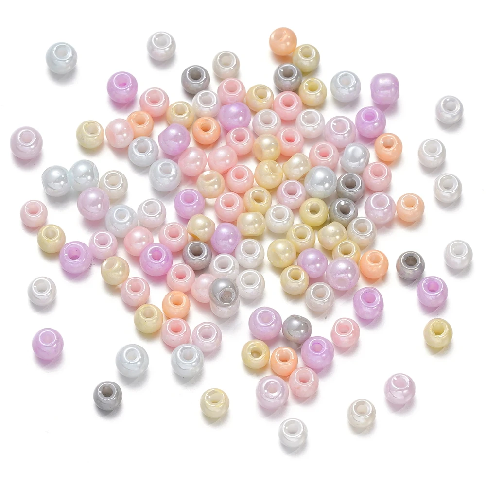 10g/Lot Mixed Glass Seed Beads Jelly Color Spacer Loose Bead for DIY Bracelet Necklace Jewelry Making Accessories 4mm