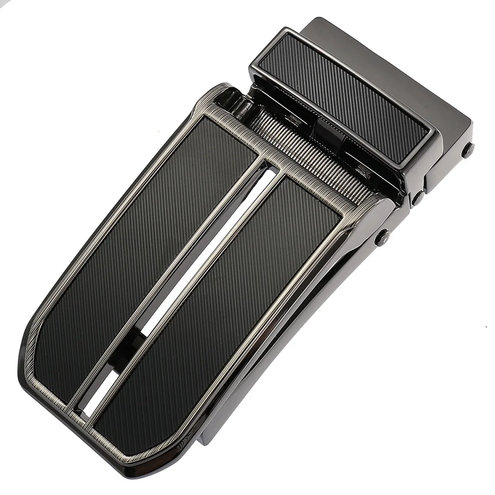 Zinklegering Automatische gesp Heren Casual zakelijke riemaccessoires Gunmetal Grey Veelzijdige riemgesp 3 cm