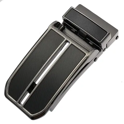 Zinc Alloy Automatic Belt Buckle Men's Casual Business Belt Accessories Gunmetal Grey Versatile Belt Buckle 3cm