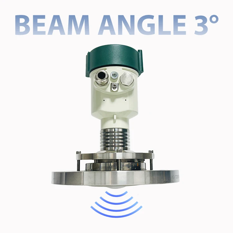 80GHz CE Certified Flange Mounted Radar Level Sensor Continuous Level Monitoring Instrument
