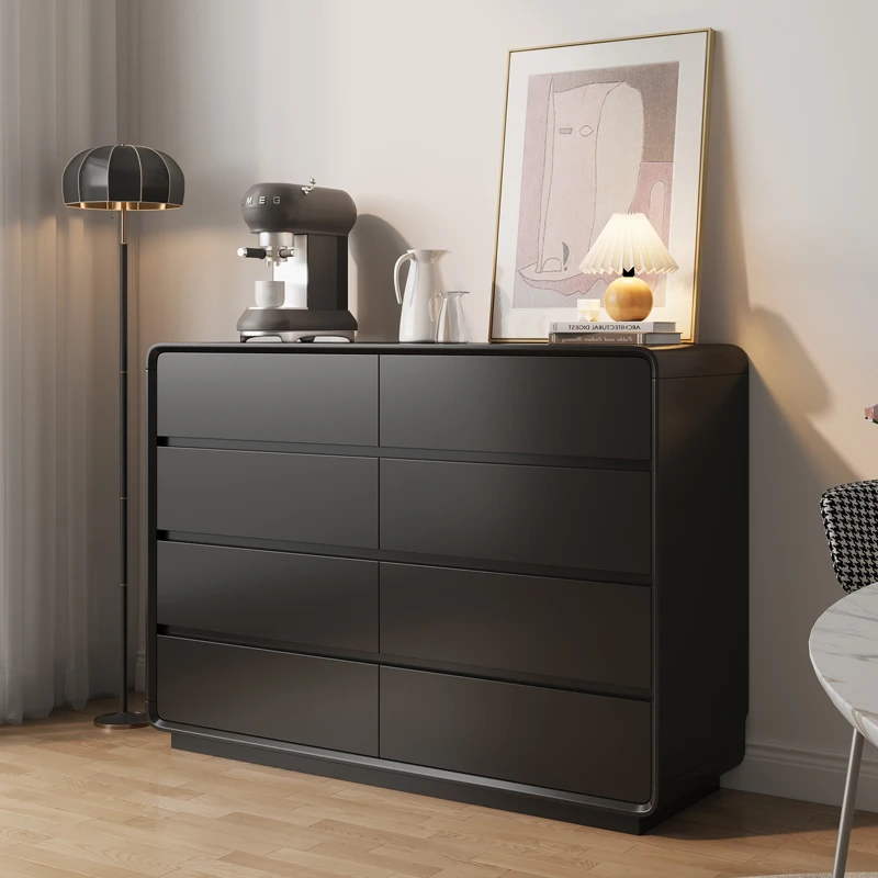 

French Cream Wind Solid Wood Cabinet Simple Modern Cabinet Bedroom Bedside Storage Cabinet Living Room Locker