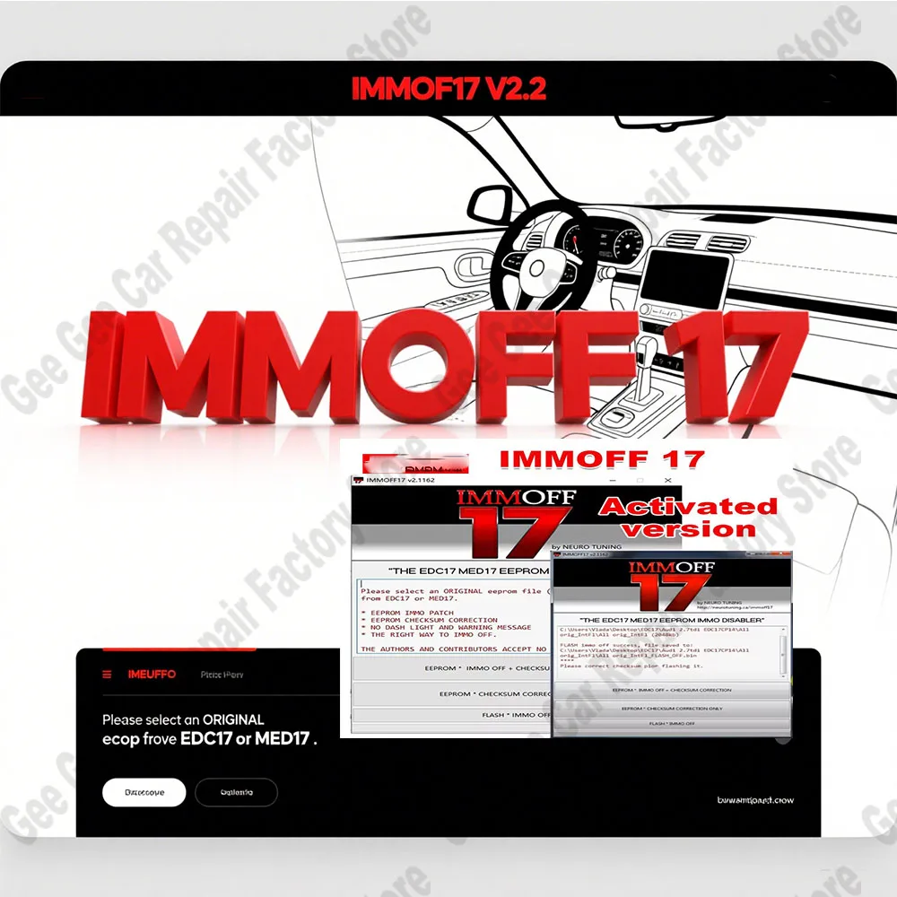 

IMMO OFF El más nuevo software IMMOFF17 EDC17 con keygen Immo Off Ecu programa NEUROTUNING Immoff17 Desabler y instalar una guía