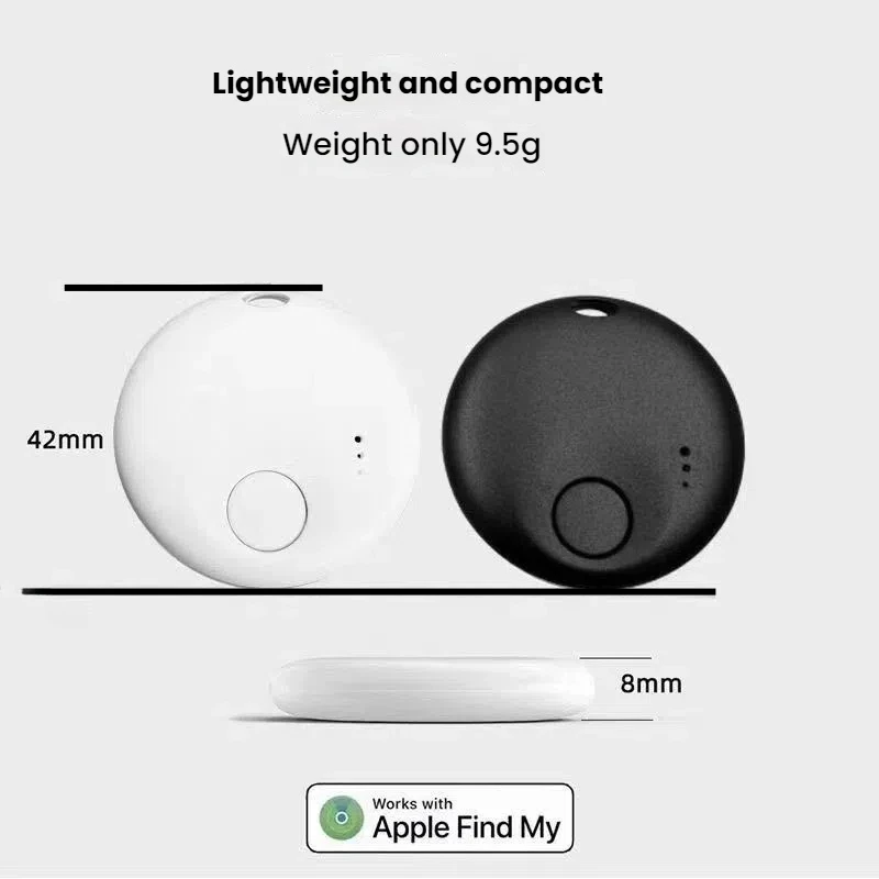 Mini Smart Bluetooth Tag GPS Tracker Anti-lose Reminder Device Sound Locate for Apple Find My APP Seniors Kids Finder Locator