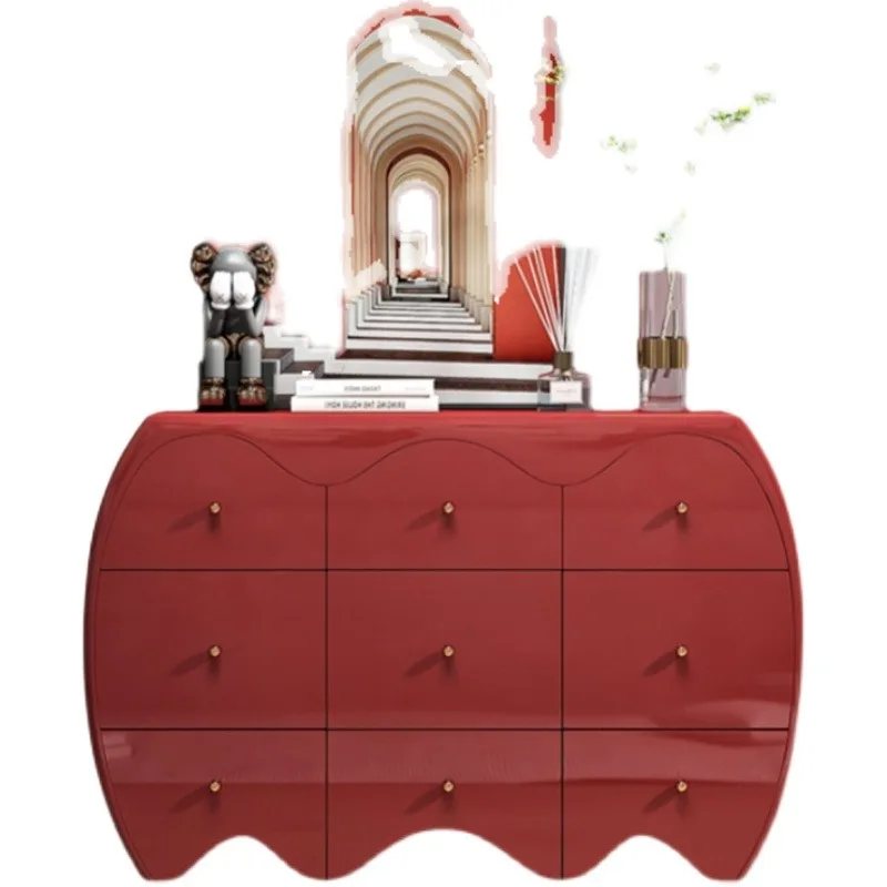 New Nordic piano paint chest cabinet, modern simple side cabinet, fully equipped storage cabinet, chest of drawers, bedroom